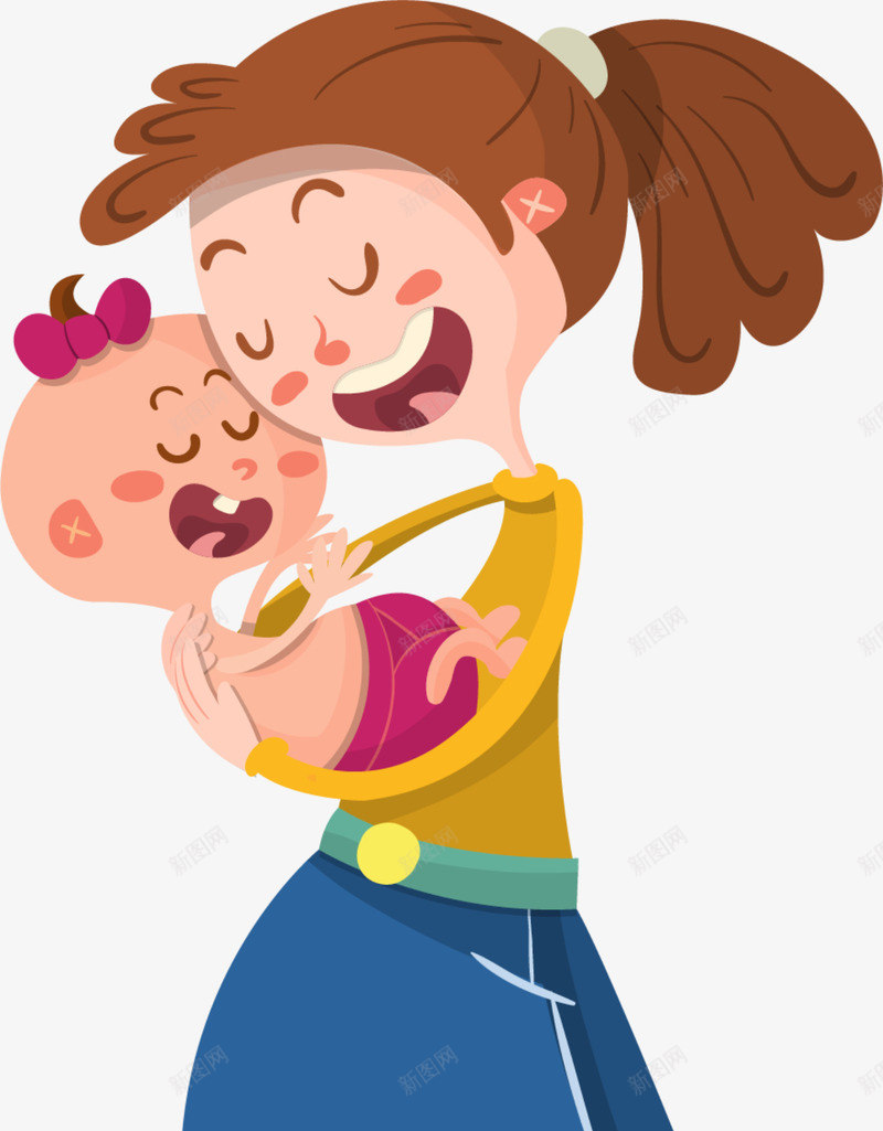 母亲节抱着孩子的妈妈png免抠素材_88icon https://88icon.com 喜悦 幸福妈妈 开心 抱着孩子的妈妈 母亲节 母爱
