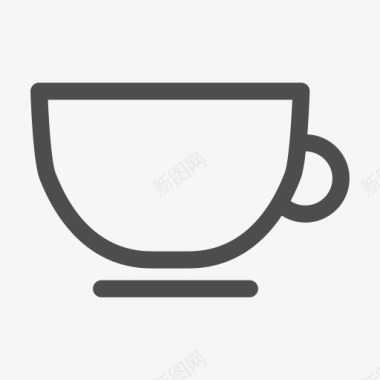 早餐咖啡杯会议休息购物茶旅行图图标图标
