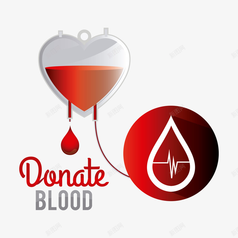 献血血液医疗矢量图eps免抠素材_88icon https://88icon.com 健康 医学 医疗素材 医院 奉献 心电图 爱心 献血 献血公益 血 血液 矢量图