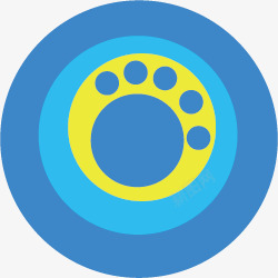 蓝色圆环矢量图素材