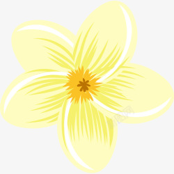 清凉黄色花朵插花矢量图素材