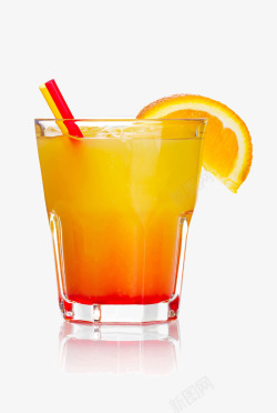 橙汁冷饮素材