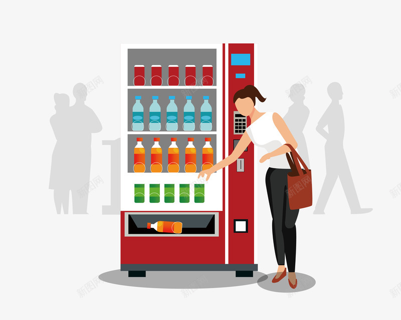 自动饮料机矢量图eps免抠素材_88icon https://88icon.com 矢量图 矢量饮料机 自动饮料机 饮料店卡通 饮料机素材