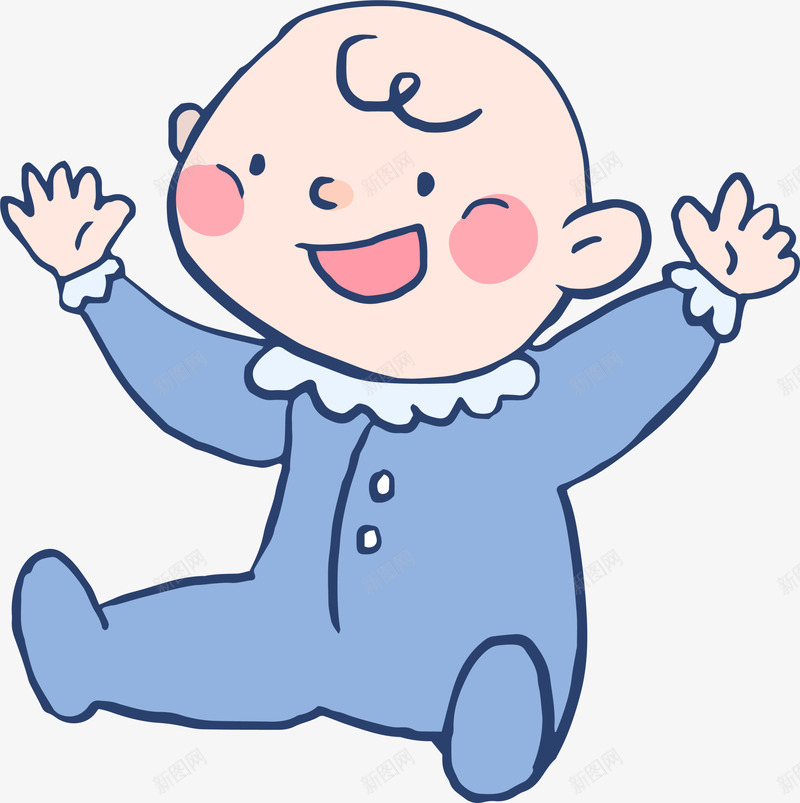 儿童节开心的婴儿png免抠素材_88icon https://88icon.com 举手欢呼 儿童节 开心的婴儿 欢呼雀跃 笑脸 要抱抱