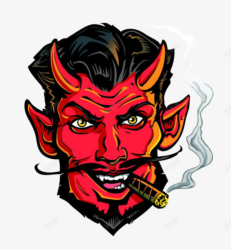 卡通恶魔头像png免抠素材_88icon https://88icon.com 头像 恶魔 邪恶 黑暗