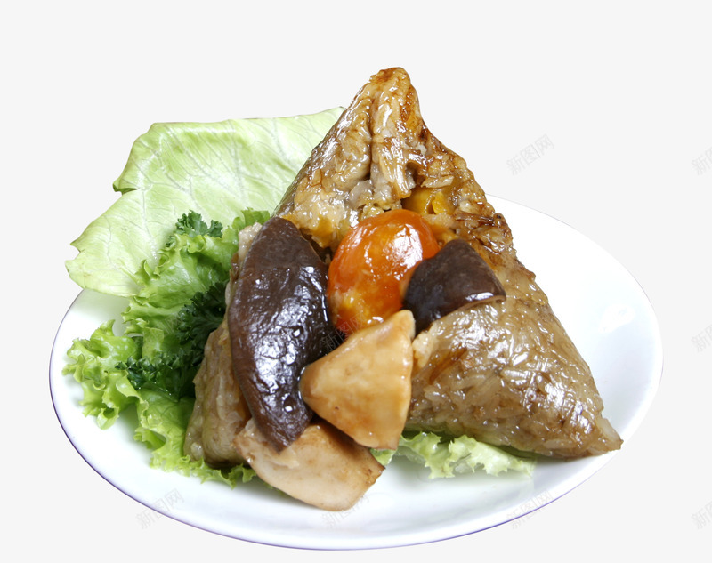 蘑菇肉粽png免抠素材_88icon https://88icon.com 传统食品 特色美食 端午节 粽子 精品小吃 蘑菇肉粽