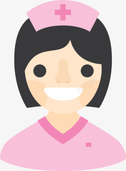 粉色可爱卡通护士素材