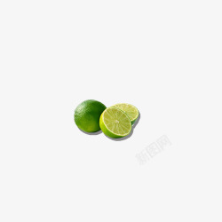 绿色天然柠檬水果元素素材