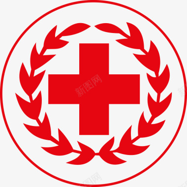 医疗帮助红色创意诊所logo图图标图标