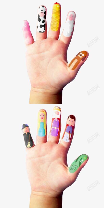 可爱动物图案手指头png免抠素材_88icon https://88icon.com 小动物 手指头 游戏 趣味