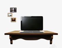 房间电脑桌电脑电脑桌照片墙高清图片