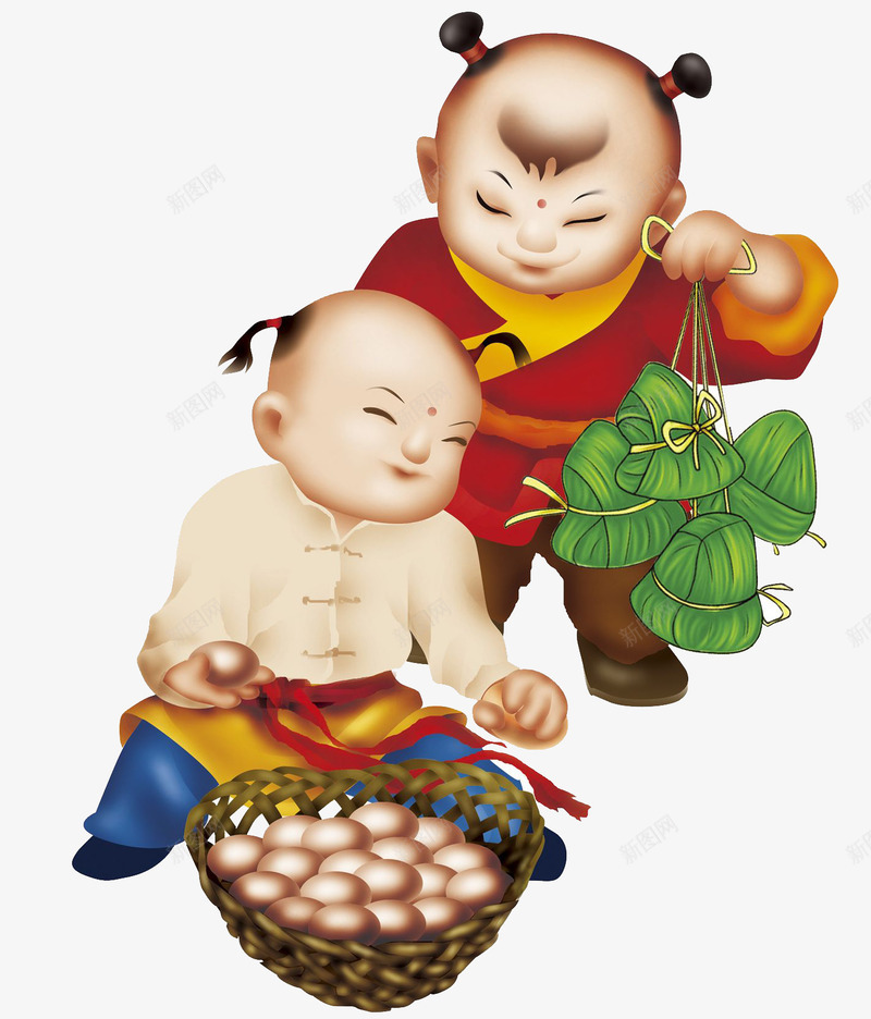 手绘传统中国年画人物插图端午节png免抠素材_88icon https://88icon.com 中国年画 人物插图 传统 手绘 手绘传统中国年画人物插图端午节粽子免费下载 端午节 粽子