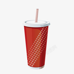 红色饮料杯红色可乐杯高清图片