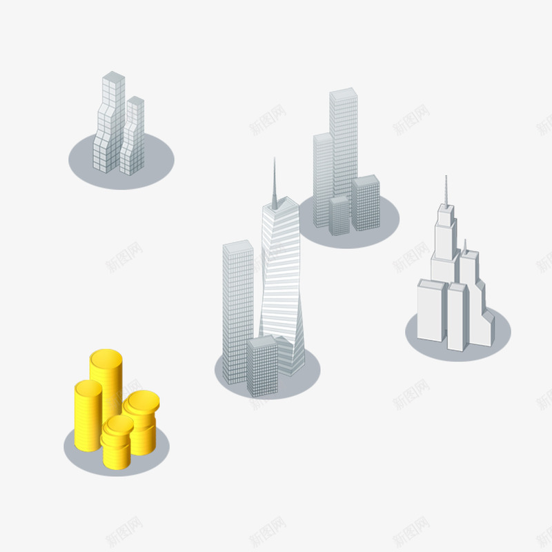 白色现代城市装饰png免抠素材_88icon https://88icon.com 写实 城市 城市建筑 大厦 实景素材 建筑 楼房 金钱 高楼 高楼剪影