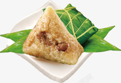 新鲜糯米粽子食物素材