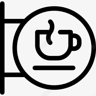 咖啡馆的标志图标图标
