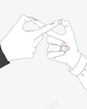 UI图标设计男女手指图标图标
