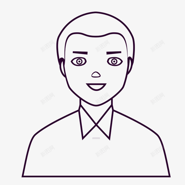 卡通人物头像png免抠素材_88icon https://88icon.com 人物 卡通人物头像 头像 手绘人物头像 线描 速写