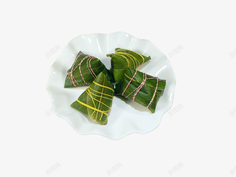青竹叶鲜肉粽子png免抠素材_88icon https://88icon.com 粽子 美食 青竹叶 鲜肉