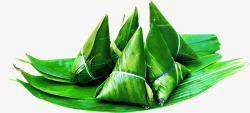 绿色粽子食物端午节日清香素材