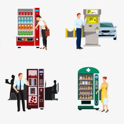 饮料售货机自动机器概念高清图片