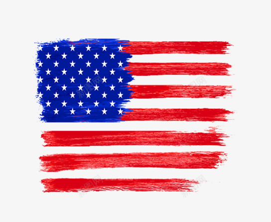 美国国旗片png免抠素材_88icon https://88icon.com 免扣素材国旗类照片 手绘美国国旗 油刷刷出的国旗 装饰图片国旗