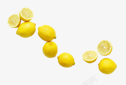 黄色清晰柠檬摄影图素材