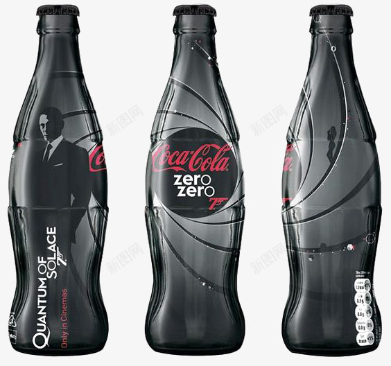 瓶装可乐png免抠素材_88icon https://88icon.com COLA ZERO 可口可乐 零度可乐 饮品 饮料
