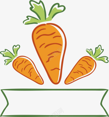 现代购物创意胡萝卜logo图标图标