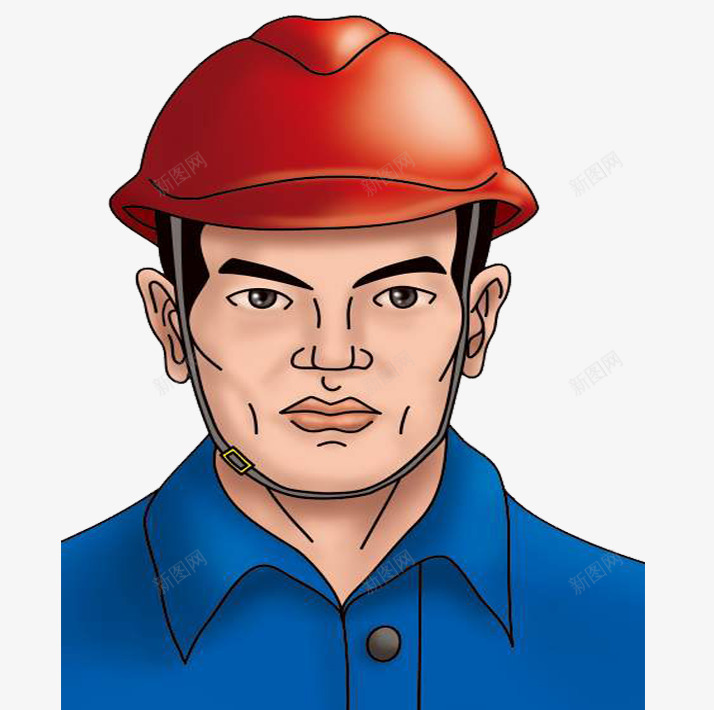 戴安全帽工人png免抠素材_88icon https://88icon.com 上班族 工人 工人头像 工人形象 手绘工人 施工员 施工员头像