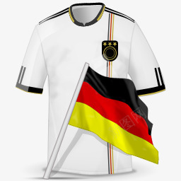 土地德国足球衬衫图标图标