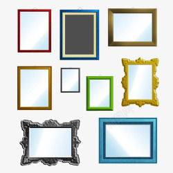 方形镜子长方形镜子和相框高清图片
