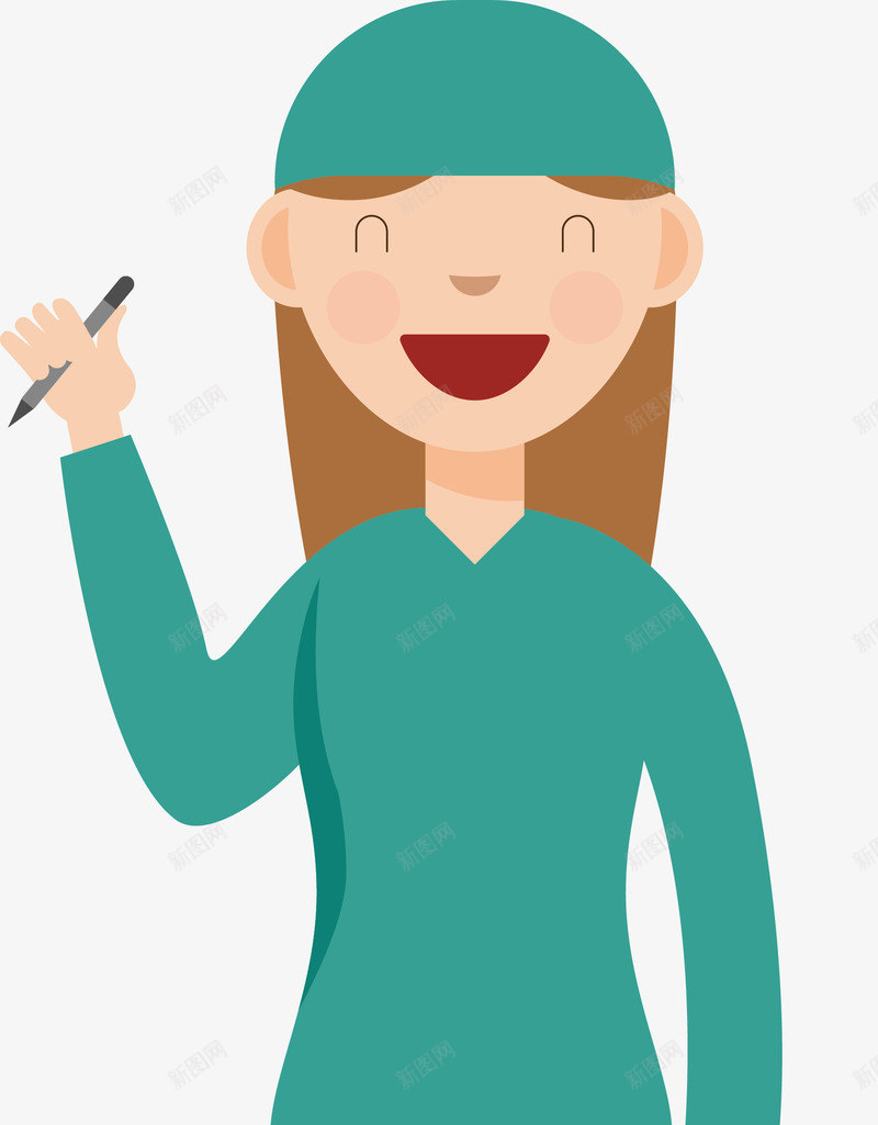 手绘卡通医疗人物女医生矢量图ai免抠素材_88icon https://88icon.com 人物 健康 医疗 医院 卫生 听诊器 女医生 工作服 手拿病历 插图 男医生 角色 矢量图