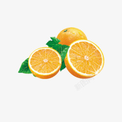 香橙橙子透明素材