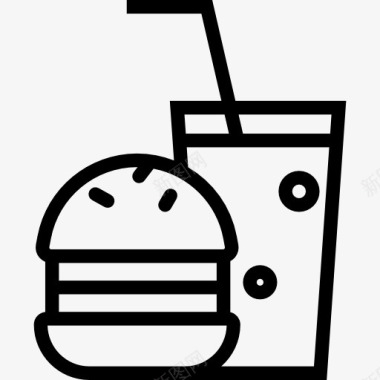 汉堡快餐快餐图标图标