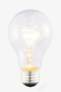 白色立体电器灯泡产品实物素材