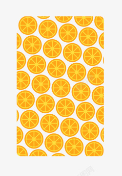 黄色柠檬片装饰背景素材