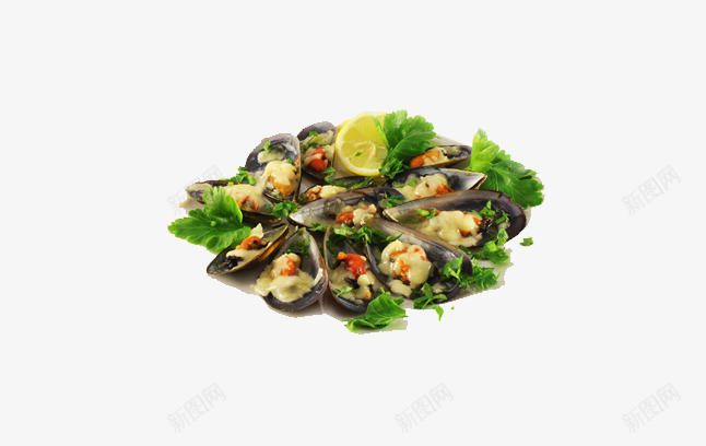 海虹美食png免抠素材_88icon https://88icon.com 中式美食 柠檬 海产珍品 海虹 海鲜 蒜蓉海虹 餐饮美食