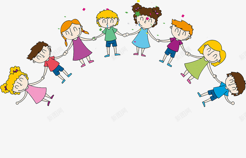 手牵手的孩子png免抠素材_88icon https://88icon.com 儿童节 卡通 可爱 微笑 手拉手 手牵手的孩子 手牵手的小朋友 手绘 拉手图标