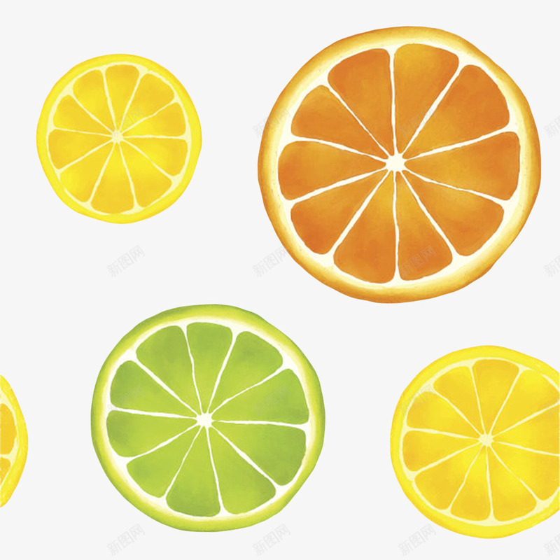 橙黄绿色美味的水果柠檬片卡通png免抠素材_88icon https://88icon.com 免扣 免费下载 卡通柠檬片 柠檬 柠檬片 橙色 水果 酸水果