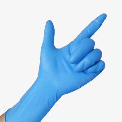 手套蓝色照片医疗医用手套素材