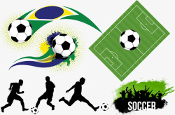现代足球元素素材