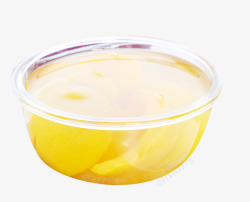 玻璃碗里的柠檬水素材