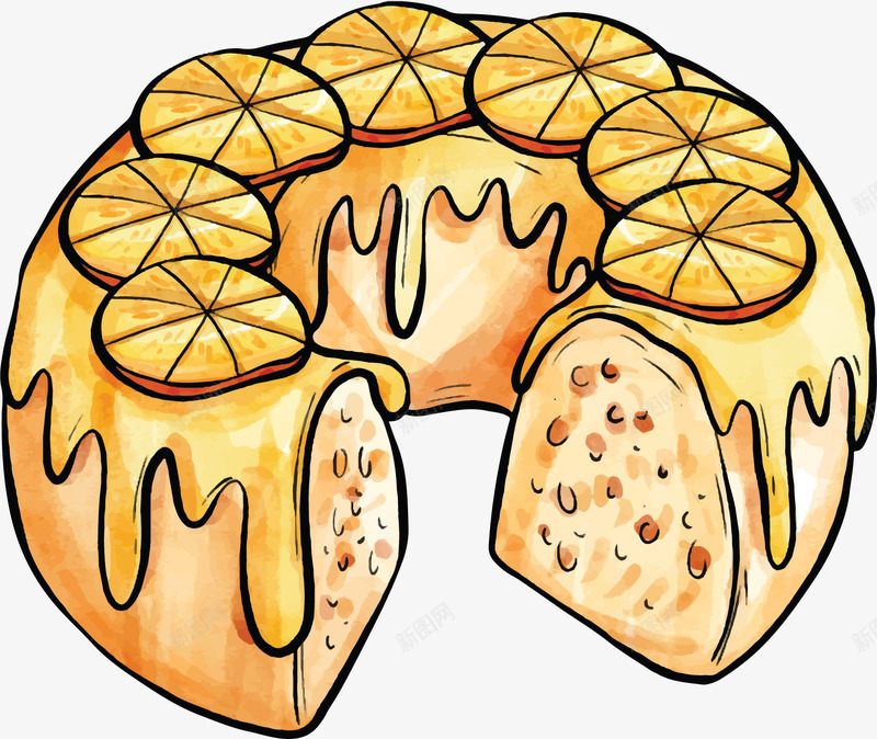 柠檬装饰水果蛋糕png免抠素材_88icon https://88icon.com 柠檬片 柠檬蛋糕 水果蛋糕 矢量png 美味蛋糕 蛋糕