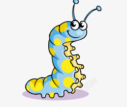 卡通可爱小动物装饰动物头像虫子素材