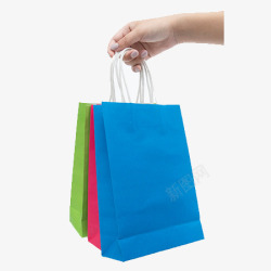 手拎购物袋素材