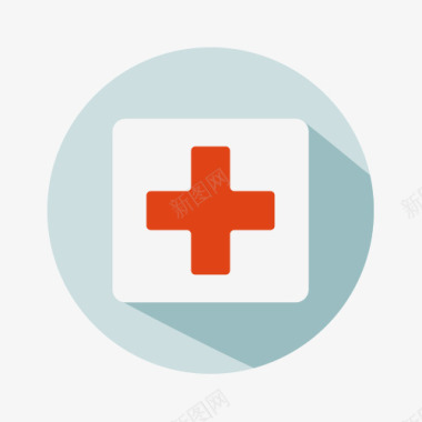 医院医疗护士十字架医院医疗图标图标