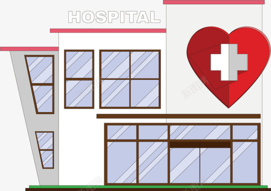 白色的屋顶圣洁医院标图标图标