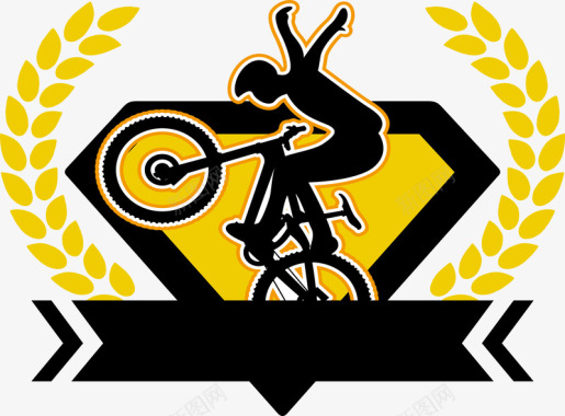 自行车比赛logo矢量图图标图标
