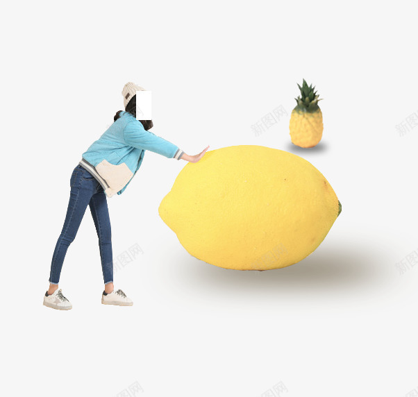 女装模特psd免抠素材_88icon https://88icon.com 创意 女装模特 小清新风格 柠檬 模特 水果 美女 菠萝